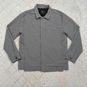 Bylt Jacket Mens L Gray Heather District Performance Stretch Stylish Casual Work
